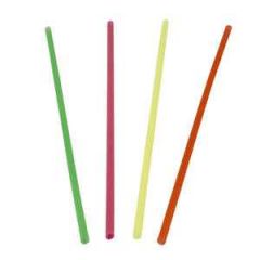 COCKTAIL STRAW 8"" NEON S800NA 10/500
