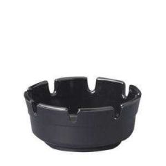 263Q ASHTRAY ROUND PLASTIC 4.5"" BLACK 92631 12/6