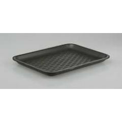 #20S FOAM MEAT TRAY BLACK 9X6.5X.69 500/CS