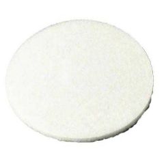 CARPET CLEANING PAD 20"" WHITE (ROTARY) 5/CS