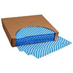 SANDWICH WRAP 12x12 BLUE CHECK 5/1000