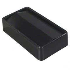 TRIMLINE CONTAINER LID 23 GALLON BLACK 4/CS