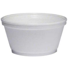 FOAM SQUAT CONTAINER 8oz (20 SERIES LID) 20/50