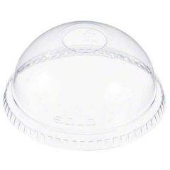 DOME LID WITH HOLE (9,12,20oz) CLEAR 10/100