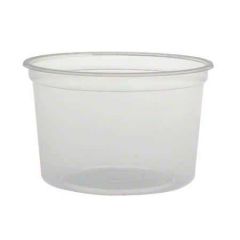 PLASTIC DELI CONTAINER 16oz CLEAR (NL8RT LID) 20/25