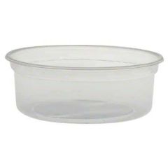 PLASTIC DELI CONTAINER 8oz CLEAR (NL8RT LID) 20/25