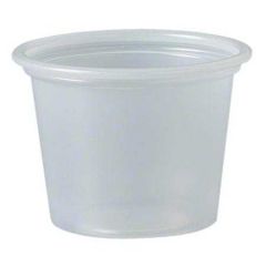 PLASTIC SOUFFLE CUP 1oz TRANSLUCENT 10/250