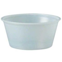 PLASTIC SOUFFLE CUP 3.25oz TRANSLUCENT 10/250