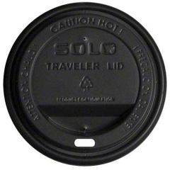 TRAVEL LID 8oz BLACK 10/100