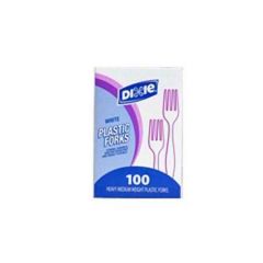 FORK MEDIUM WEIGHT POLYSTYRENE BOXED 6"" WHITE 10/100