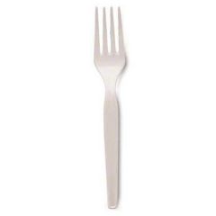 FORK MEDIUM WEIGHT POLYSTYRENE DENSE PK 6"" WHITE 1000/CS