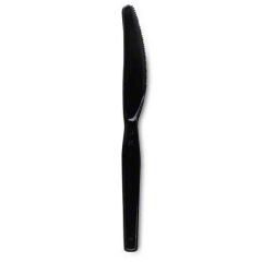 KNIFE MEDIUM WEIGHT POLYSTYRENE DENSE PK 7"" BLACK 1000/CS