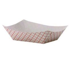 RED PLAID FOOD TRAY 1LB 1000/CS