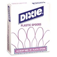 SPOON MEDIUM WEIGHT POLYSTYRENE BOXED 6"" WHITE 10/100