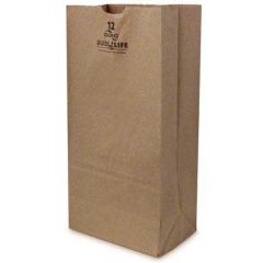 #12 PAPER BAG 40LB 7x4.5x14 KRAFT 500/PK