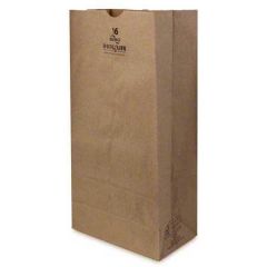 #16 PAPER BAG 40LB 7.75x5x16 KRAFT 500/PK