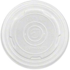 SOUP CUP LID FLAT 12-32oz TRANSLUCENT 500/CS