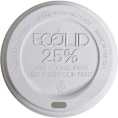ECO HOT CUP LID WHITE (10-20oz CUP) 10/100