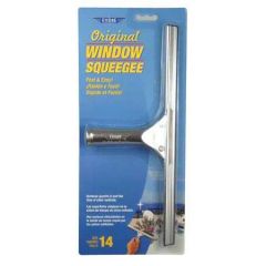 STAINLESS STEEL WINDOW SQUEEGEE COMPLETE 14"" 12/CS