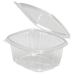 HINGED LID DELI CONTAINER 16oz CLEAR 200/CS