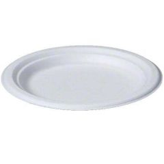 SNACK PLATE 7"" HARVEST FIBER 8/125