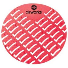 AIRWORKS URINAL SCREEN FRUIT BASKET RED 10/PK