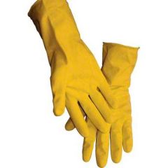 LATEX GLOVE LINED 16MIL X LARGE YELLOW 10/12