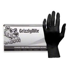 NITRILE GLOVE POWDER FREE 5MIL S BLACK 10/100