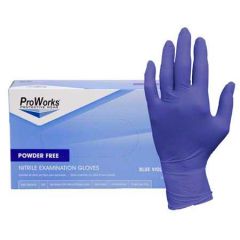 NITRILE EXAM GLOVE 3MIL POWDER FREE MEDIUM PURPLE 10/200