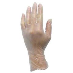 PROWORKS VINYL GLOVE POWDERED L 10/100