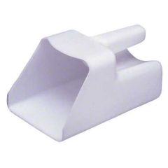 PLASTIC ICE SCOOP 2 QUART WHITE