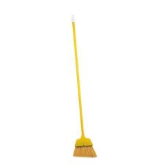 ANGLE BROOM + HANDLE SMALL 8"" YELLOW 6/CS