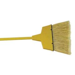 ANGLE BROOM + HANDLE LARGE 12"" YELLOW 6/CS