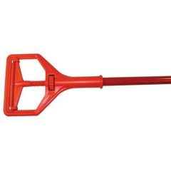JANITOR MOP HANDLE 64"" ORANGE FIBERGLASS HANDLE WITH ORANGE PLASTIC HEAD