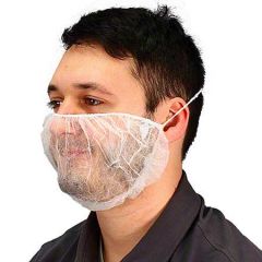 BEARD COVERS WHITE 10/100