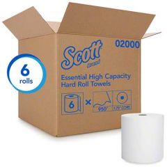 SCOTT UNIVERSAL ROLL TOWEL 8x950 WHITE 6/CS