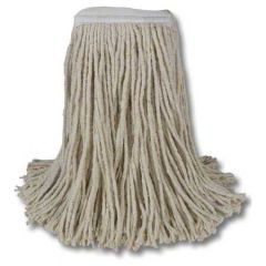 CUT END COTTON MOP 1"" BAND 32OZ WHITE 12/CS