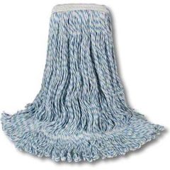 WEBFOOT FINISH MOP 1"" BAND LARGE BLUE WHITE 12/CS
