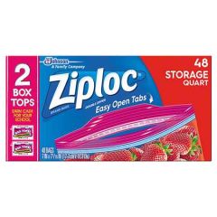 ZIPLOC STORAGE BAG QUART 9/50