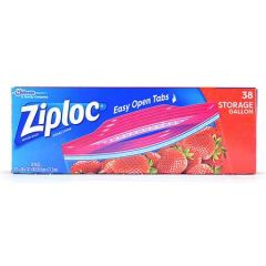 ZIPLOC STORAGE BAG GALLON 38/PK 9/CS