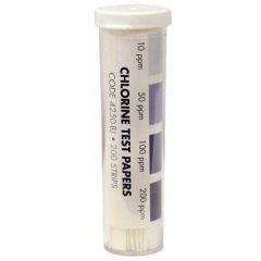 CHLORINE TEST STRIPS 200/TUBE